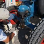 C'est ça la boule chaude.! Chauffage a l acetylene pour demarrer !